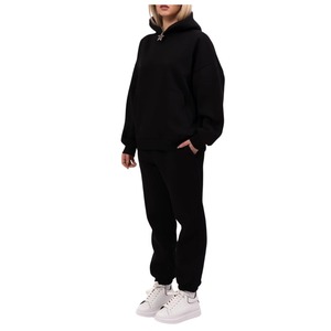 Conjunto Deportivo Informal Personalizado al por Mayor, Sudadera con Capucha y Pantalones Deportivos, Ropa Cómoda para Gimnasio, Caminar y Estar en Casa para Mujer - Product Image 2
