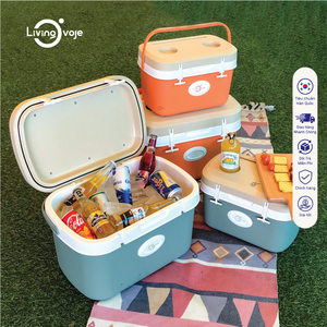 Nevera Portátil Aislada COMBO de 11L-25L con Mesa y Portavasos, Nevera Verde para Picnic al Aire Libre, OEM/ODM de Vietnam, Logotipo Personalizado - Product Image 6