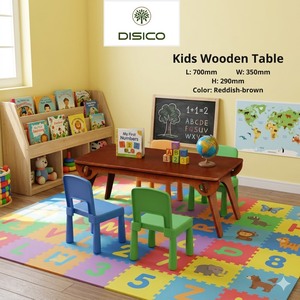 Kids Wooden <b>Table</b> 700x350x290mm Scandinavian Design Non-Toxic Material for Babies and Kids - Product Image 4