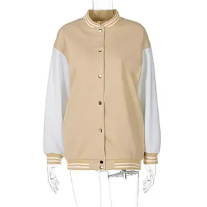 Chaqueta Varsity con Parches, Chaqueta Bomber de Diseño de Lujo, 480 GSM, Algodón Estándar Transpirable de Secado Rápido, Impresión Digital Invernal, Solución Integral - Product Image 1