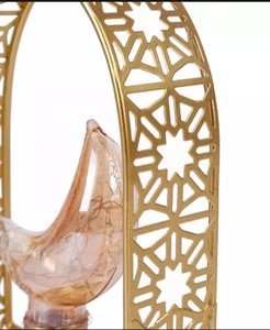 Ramadan Kareem Decor Eid Mubarak Decoration Golden <b>Lantern</b> Candle Holder Decorative <b>Lantern</b> Tabletop <b>Lantern</b> Metal <b>Lantern</b> - Product Image 5
