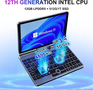 KOO FORWAY Mini Laptop 8 inch HD Touchscreen Portable, Win 11 Pro Small Gaming Laptop, N150 12 GB LPDDR5 1TB <b>M.2</b> <b>SSD</b> - Product Image 5