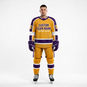 Uniformes de Hockey Sublimados Completamente Personalizados, Uniformes de Hockey con Gráficos de Equipo, Mobilitad Atlética, Venta al por Mayor en EE. UU. - Product Image 4