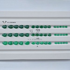 Pierres précieuses en onyx vert naturel facettées en forme de poire de 3x4 mm à 10x14 mm, vente en gros, pierres semi-précieuses, bijoux personnalisés pour femmes, offre en gros - Product Image 1