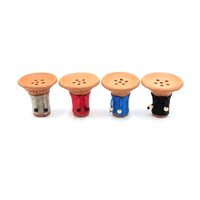Chicha Farida au design unique, de luxe, durable, de haute qualité, fabriquée à la main en argile égyptienne, avec des fils colorés, des fûts/bols pour une distribution de chaleur optimale