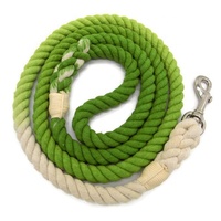 Luxe 5ft coton laisse pour animaux de compagnie Durable tressé corde d'escalade laisse de chien pour petits chiens moyens accessoires personnalisés