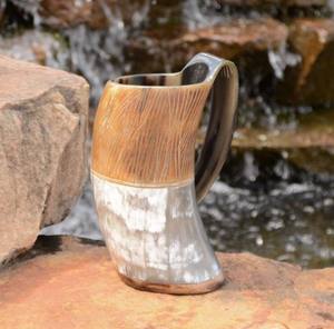 Buffalo Horn <b>Mug</b> Traditional Handmade Craft Natural Finish Durable Unique Dining Tableware Gift for Home Decoration - Product Image 4