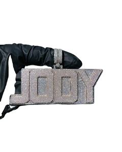 Colgante de Cadena Hip Hop de Plata de Ley 925 con Moissanita VVS Deslumbrante, Diseño Personalizado, Complemento Perfecto para Cualquier Estilo - Product Image 1