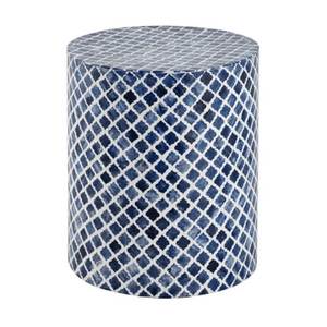 Bone Inlay <b>Side</b> <b>Table</b> With Intricate Handcrafted Detailing And Modern <b>Storage</b> Solution For Bedrooms - Product Image 1