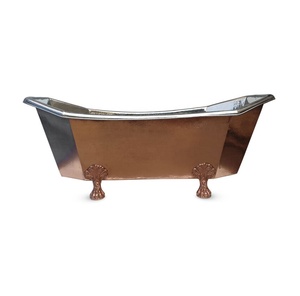 Hot Seller Copper Luxurious New Arrival Copper Handicrafts High Quality Handmade Copper Clawfoot Bathtub Manufacturer Bulk - Product Image 3