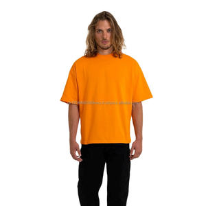 Camiseta Holgada de Moda Masculina, Estilo Vintage, Ligera, Personalizada, Informal, para Calle, con Estampado Sólido, Camiseta Holgada al por Mayor - Product Image 1