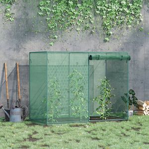 Rete da Giardino 1,8m x 0,9m x 1,5m con Gabbia per Ortaggi e Porte con Cerniera per Orto e Giardino - Product Image 2