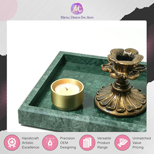 Handmade Designer <b>Brass</b> Candle <b>Holder</b> Gold-Plated Deep Container with Hammered Finish for Home Decoration at Premium Price - Product Image 6