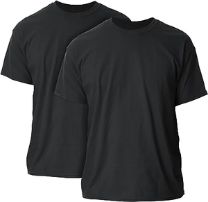 Camiseta de Manga Corta para Mujer, Cuello Redondo, Color Negro, Corte Regular, Color Sólido, Informal, Transpirable, Ecológica, de Secado Rápido, para Todas las Temporadas, 100% - Product Image 1