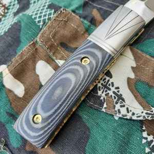 Couteaux de chasse robustes à lame pointue pour la découpe de viande et la survie en milieu agricole, ranch et nature sauvage, option terrain. - Product Image 5