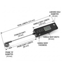 Digitales Edelstahl-Bimetall-Thermometer für Gewerbeküchen mit Sofortanzeige, Temperatursensor für Köche und Catering, Max-Min-Anzeige