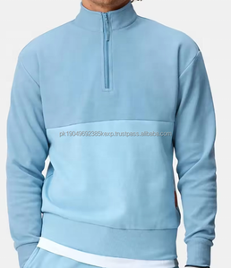 Sudadera con Capucha de Alta Calidad al por Mayor, de Invierno, de Poliéster/Algodón, de Manga Larga, con Forro Polar, Bordado, con Cierre, Transpirable, Lisa y Teñida - Product Image 1