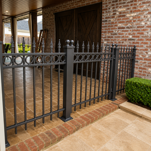 Panneaux de clôture en fer forgé sur mesure, décoratifs, pour extérieur, jardin, sécurité, clôture métallique pour projets résidentiels et commerciaux - Product Image 4