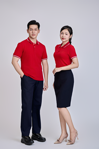 เสื้อเชิ้ตทำงาน FMF สำหรับผู้ชาย ผลิตในเวียดนาม – ผ้าคอตตอนผสมโพลีเอสเตอร์ ดูแลรักษาง่าย พร้อมปกเสื้อแบบเรียบ - Product Image 5