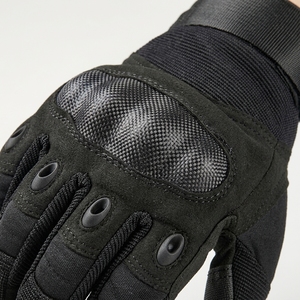 Guantes de Motociclismo Negros de Poliéster para Verano, Elásticos, para Motocross, Carreras, Unisex, Antideslizantes, de Medio Dedo, con Cierre de Velcro - Product Image 6