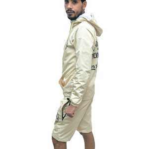 Conjunto Deportivo Informal de Verano para Hombre, de Alta Calidad, Estilo Urbano, de Dos Piezas, Transpirable, con Sudadera con Capucha y Pantalones Cortos - Product Image 4