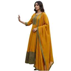 Traje Salwar de Diseño Bollywood, Suave y Hermoso, Vestido Largo Pakistaní con Dupatta, Estilo Tradicional para Fiestas y Bodas - Product Image 1