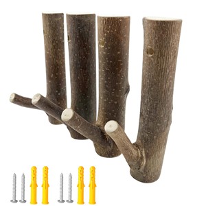 Poignée rustique artisanale en bois de chêne en forme de branche d'arbre - Vente en gros - Product Image 6