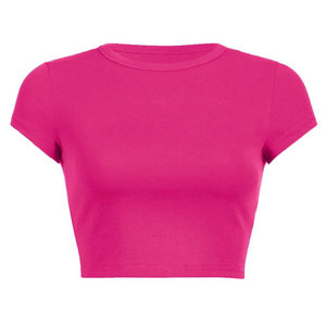 Women's 100% Cotton Baby Tee Fitted Heavy Cotton Thick T <b>Shirt</b> <b>Y2K</b> Streetwear Premium Basics Plain Top Custom OEM Wholesale - Product Image 4