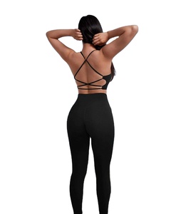 Ensemble de yoga tendance pour femmes, ensemble de fitness en plein air, 2 pièces, respirant, écologique, séchage rapide, ensemble de sport d'été pour la salle de sport - Product Image 4