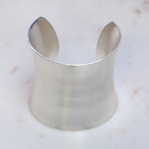 Wide Brass Cuff <b>Bracelet</b> - Bold <b>Adjustable</b> Gold Statement BangleModern Chunky Boho Jewelry Gift for Her - Product Image 4