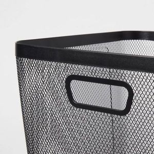 Cestini in Rete Metallica Nera, Pratici Contenitori in Metallo - Product Image 5