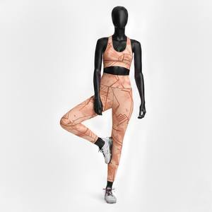 Conjunto de Yoga para Mujer, de la Mejor Calidad, Texturizado, con Costuras Sólidas, Estampado Digital, 2 Piezas, Transpirable, Cintura Alta - Product Image 2