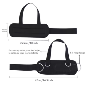 สายรัดข้อเท้า 1 ชิ้นสำหรับเครื่องออกกำลังกายแบบสายเคเบิล, ปรับได้, สวมใส่สบาย, ทำจากนีโอพรีน, เสริมความแข็งแรงด้วยห่วงรูปตัว D สองวง, สายรัดข้อเท้าคุณภาพพรีเมียมสำหรับผู้ชายและผู้หญิง - Product Image 5
