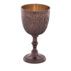 Handmade Brass Chalice Royal Engraved <b>Goblet</b> Vintage Metal Cup | Medieval Decorative Collectible Premium Quality Indian Export - Product Image 4
