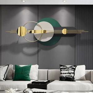 Sculpture murale décorative contemporaine en métal pour l'aménagement intérieur moderne de la maison, élégant panneau mural en fer. - Product Image 4