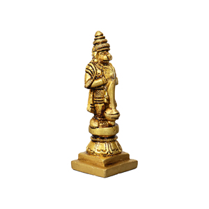 Estatua de Dashavatar de Latón Hecha a Mano de 2.5 Pulgadas, Figura Tradicional, Escultura Dorada, Ídolo Cultural para Decoración del Hogar o Templo - Product Image 3