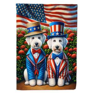 All American Bedlington Terrier Bandera de jardín multicolor Buzón y Patio Decorativo Patio Banner Camas de flores y tamaño de ilustraciones de Patio - Product Image 1