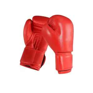 Guantes de Boxeo Profesionales Negros de Alta Calidad al por Mayor, 12oz, para Adultos, Ligeros, con Cierre Completo en los Dedos, de Cuero, Impermeables y Elásticos - Product Image 1