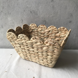 Panier de rangement en jacinthe d'eau naturelle Offres Spéciales en ligne pour organisateur de maison organisateur de tiroir rectangulaire - Product Image 1