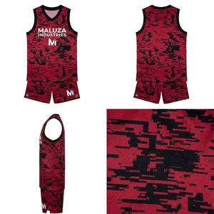 Maillot et short de basket-ball pour équipe professionnelle, uniforme de sport par sublimation, kit d'entraînement MALUZA INDUSTRIES - Product Image 6