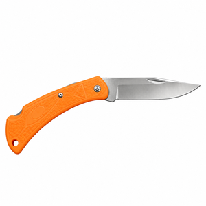 Orange-Silberne Klappmesser mit Scharfer Edelstahlklinge Ergonomischer Strukturierter Griff Leichtgewichtig für Outdoor und Camping - Product Image 4