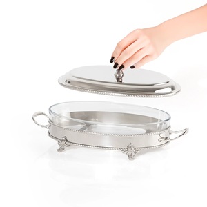 Superior Quality Durable Modern Stainless Steel Insulated Casserole Dish Polished Finish Gas Induction Ready for Buffet Events - Product Image 2