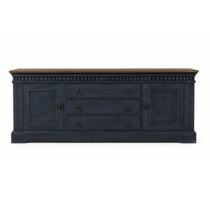Modern Classic Dark Wood TV <b>Sideboard</b> Cabinet with <b>Storage</b> Drawers and Doors for Living Room Hotel Villa - Product Image 1