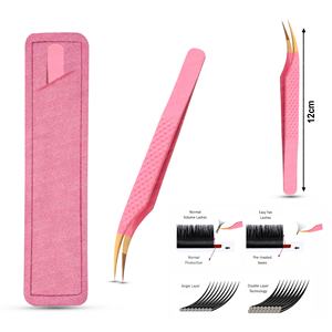 Disponible Todos los colores personalizados Pinzas de delfín de pestañas renovables Agarre suave con punta puntiaguda para un mejor resultado - Product Image 4