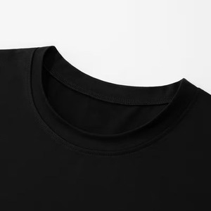 T-shirt oversize pour femme de haute qualité, noir, en coton, col rond, imprimé, coupe ample, streetwear, tee-shirt graphique tendance - Product Image 4