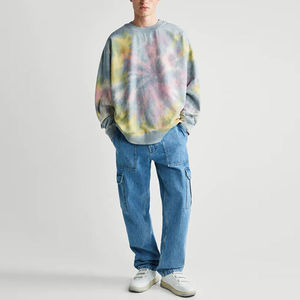 Sweat-shirt tendance pour homme de qualité supérieure, 100% coton polyester, tie-dye, personnalisé, écologique, séchage rapide, respirant - Product Image 4