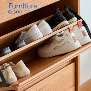 Armoire à chaussures en bois élégante et peu encombrante pour salon moderne, décoration intérieure pour hôtel, école, dortoir |   Fabrication OEM ODM au Vietnam - Product Image 3
