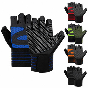 Gants de sport personnalisés à demi-doigts pour la musculation, avec support de poignet, antidérapants, pour l'entraînement, le fitness, la musculation et le cyclisme - Product Image 1