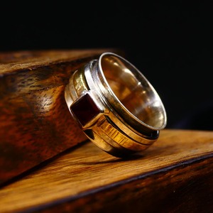 Party Wear 925 Sterling Silver Gold Plated Jewelry <b>Garnet</b> Gemstone Women Wear Classic <b>Ring</b> - Product Image 2