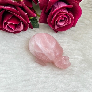 Natural Rose Quartz Tortoise Carving Pink Quartz Turtle Healing Crystal For Reiki Feng Shui Decor Wholesale - Product Image 4